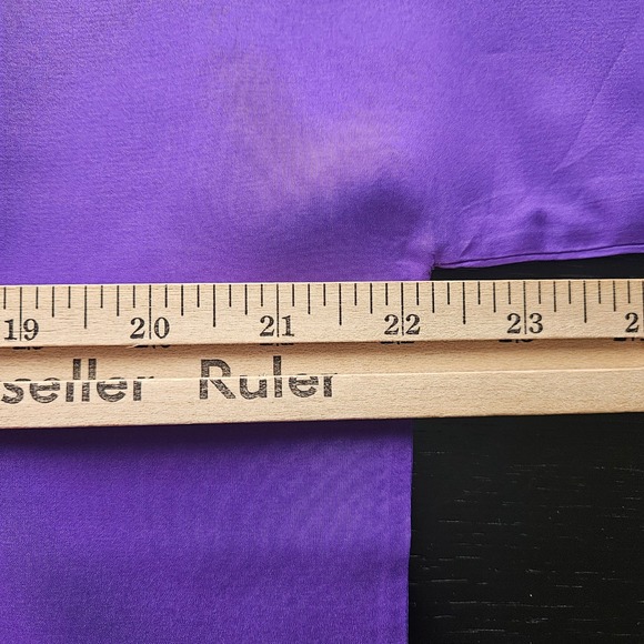 Ralph Lauren Black Label Womens Purple Silk Bateau Neckline Blouse Size 8 - Picture 8 of 11